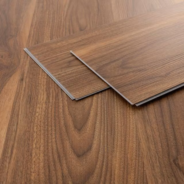 Suelo vinílico de PVC Ml-design con efecto madera marrón, sistema de click, 4,62 m² (21 planchas de 91,5 x 15,3 cm), grosor 2 mm y antideslizante