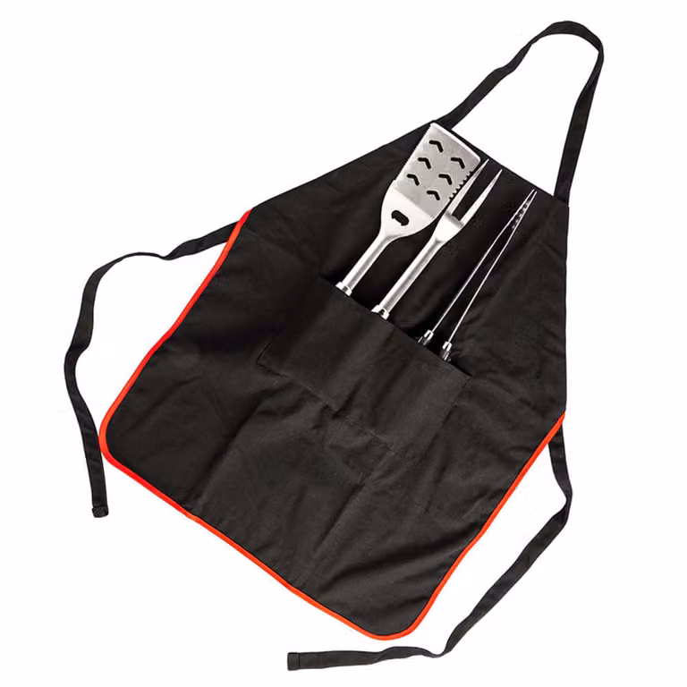 Delantal de cocinero Somagic para adultos en color negro de algodón