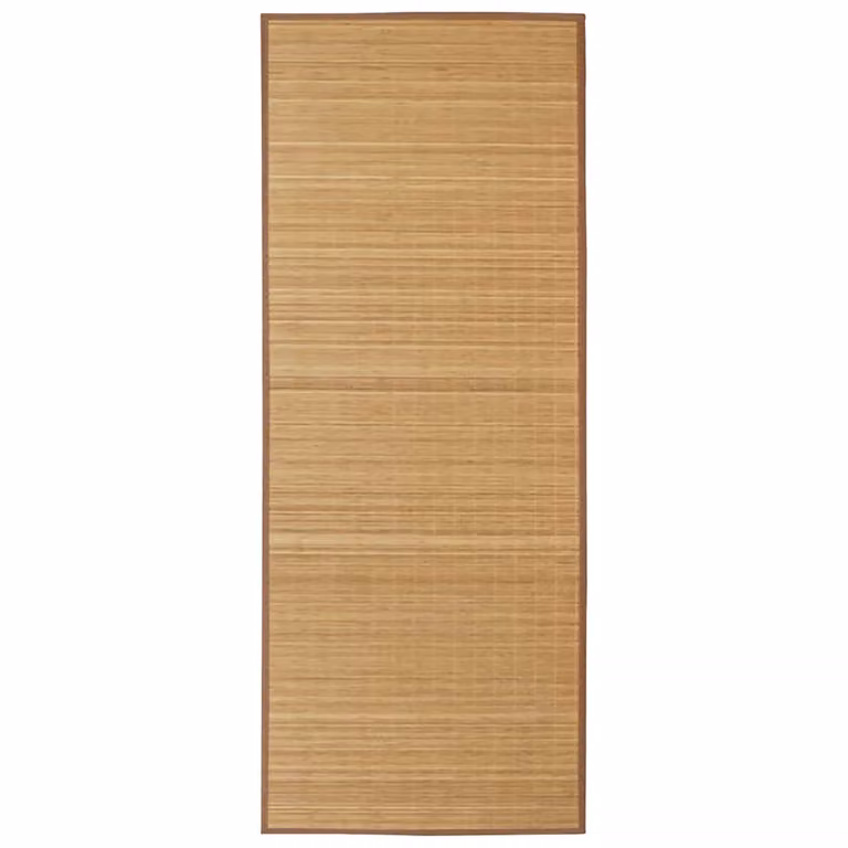 Alfombra rectangular de bambú vidaXL marrón An/P: 120 x 180 cm