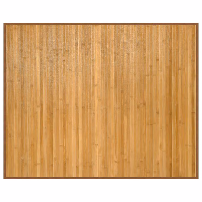 Alfombra rectangular de bambú vidaXL color beige y marrón, An/P: 80 x 100 cm