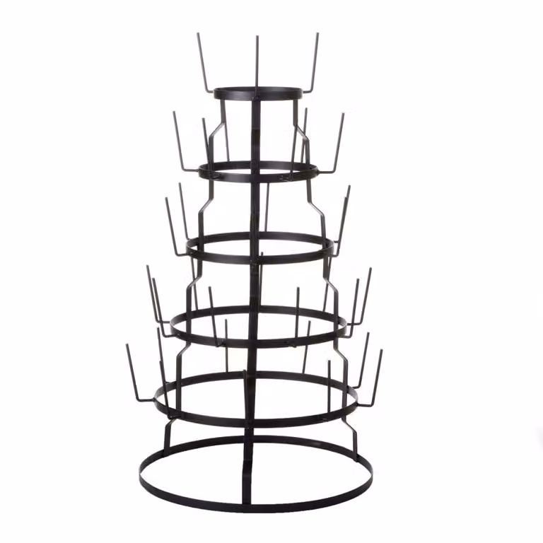 Soporte de niveles Mica Decorations en metal color negro, An/P/Al: 44 x 44 x 76 cm