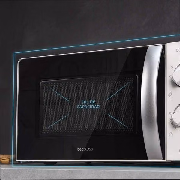 Microondas con grill Cecotec Proclean 2110 de 20 l y 700 w en color blanco