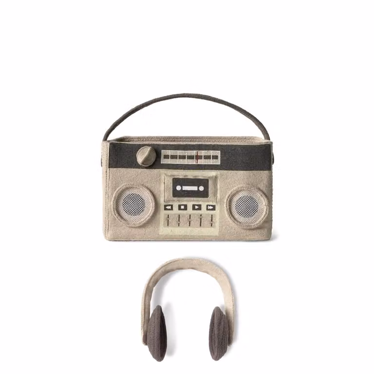 Cesta infantil Boombox Lorena Canals multicolor con asas An/Al: 20 x 35 cm