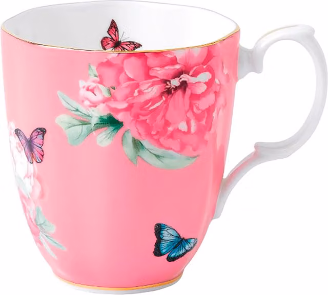 Mug floral Miranda Kerr de Royal Albert en bone china color rosa