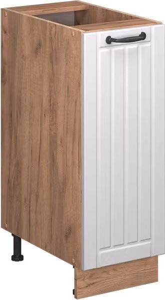 Armario de farmacia Vicco Fame-Line blanco estilo casa de campo con puertas de apertura suave y estantes internos An: 30 cm, Al: 82 cm, P: 51,6 cm