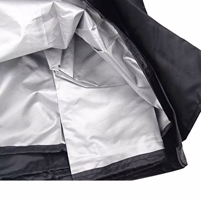 Protector de mesa de jardín Infinite XXL de 200 cm de diámetro, funda impermeable y resistente a los rayos UV en tejido Oxford 210D, color negro