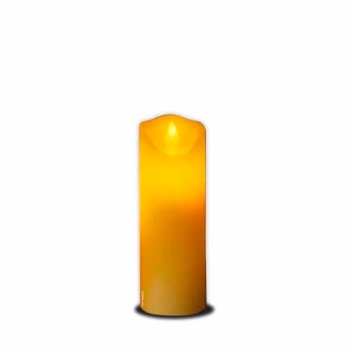 Vela LED de mesa V-TAC blanca con forma de pilar redonda de 15 x 5,3 cm para adultos
