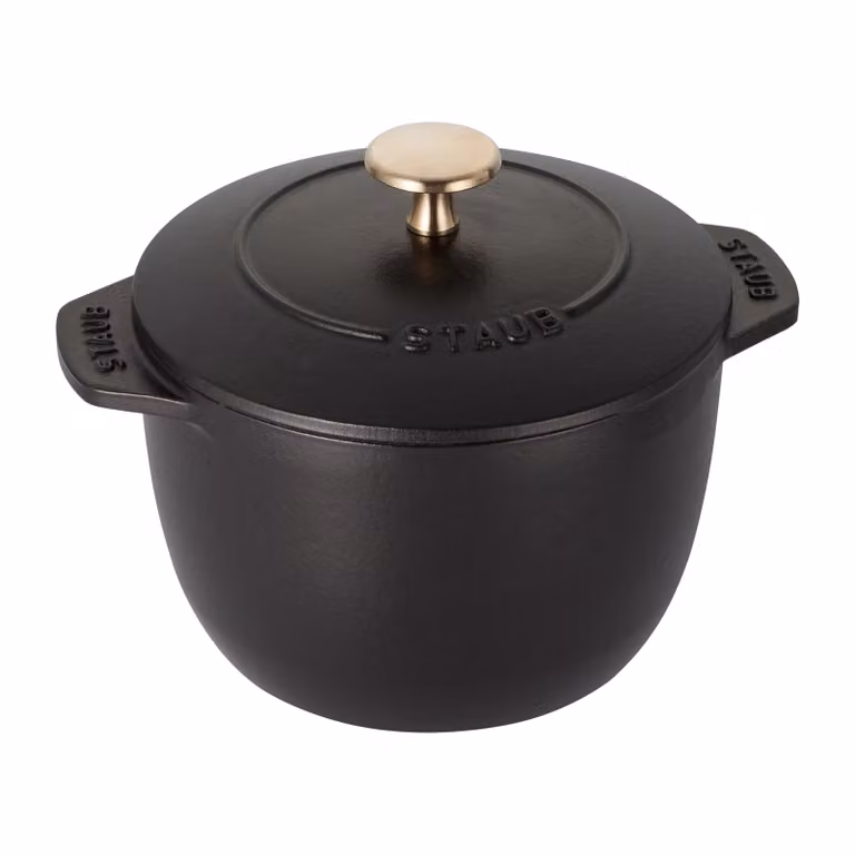 Olla Rice cocotte de hierro fundido esmaltado Staub negra de 1,6 l