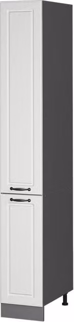 Vicco Armario de Farmacia R-Line estilo Casa de Campo Blanco An: 30 cm, Al: 206,8 cm, P: 57,2 cm