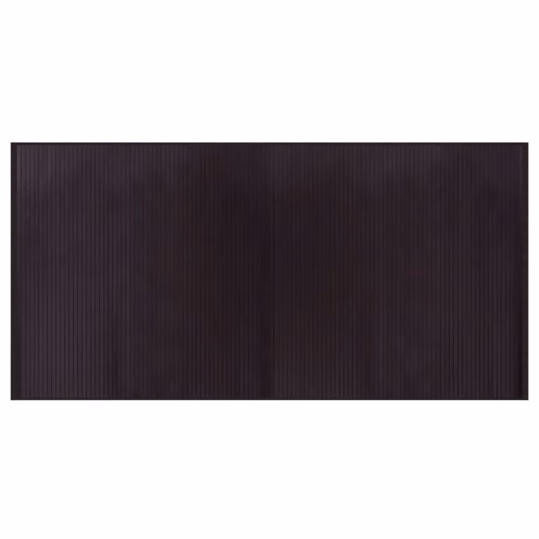 Alfombra rectangular de bambú vidaXL marrón oscuro, antideslizante, 100 x 200 cm