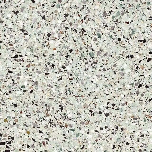 Gres porcelánico efecto piedra terrazzo verde SO-TILES 60 x 60 cm