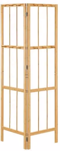 Perchero esquinero plegable Hyllestad de bambú en color natural de en.casa An/P/Al: 92 x 8 x 165,5 cm