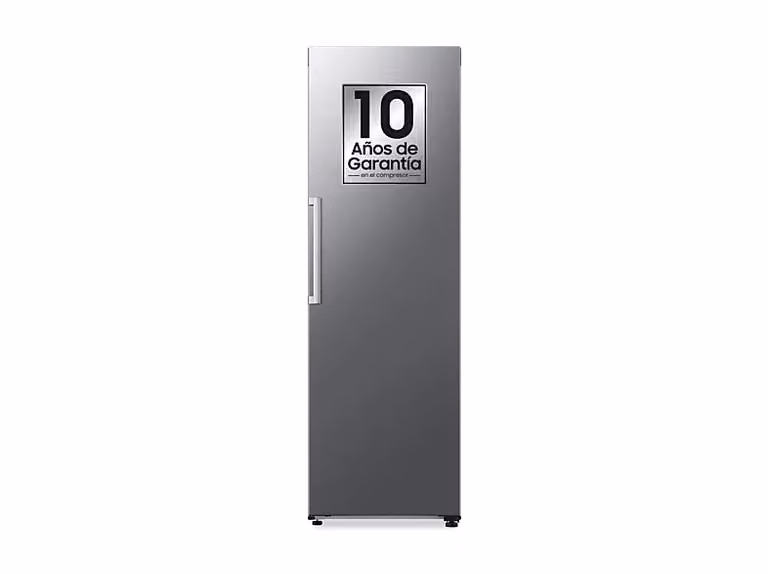 Frigorífico de una puerta Samsung RR40H39GETEF en color plata, sistema No Frost, capacidad de 387 l y altura: 185,8 cm