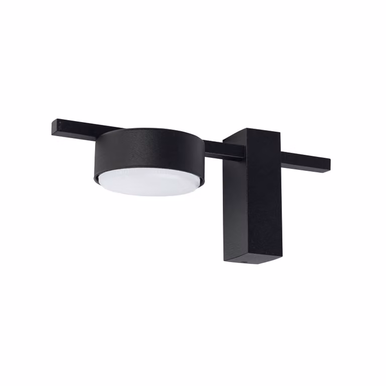Aplique de pared Nowodvorski PILLS 1 en aluminio color negro con bombilla GX53 regulable