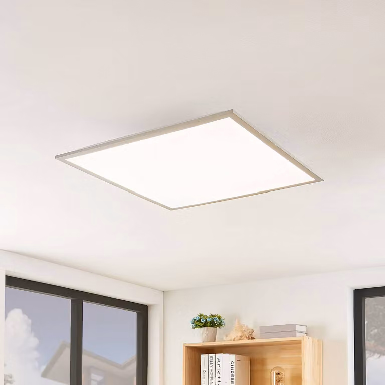 Panel LED Lindby para cocina en color blanco y plata con acabado en plástico y aluminio