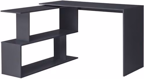 Mesa de escritorio rectangular Arendal de en.casa en color gris, An/P/Al: 120 x 50 x 76,5 cm