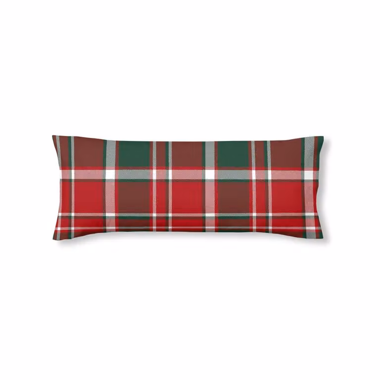 Funda de almohada Muare Home multicolor con diseño de cuadros de Navidad, 100% poliéster, An/P/Al: 45 x 110 cm