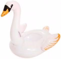Colchoneta inflable de cisne Bestway color blanco An/An: 122 x 122 cm