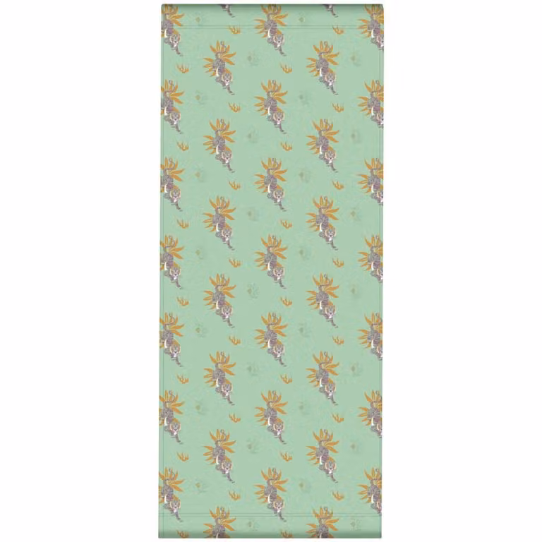 Tela intercambiable para tumbona Vent de Bohème con estampado de tigres en color verde