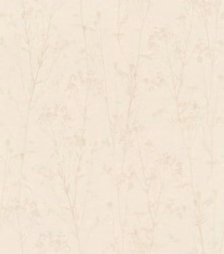Papel pintado no tejido Rasch con motivos vegetales de filigrana en color beige, resistente y lavable, dimensiones 10,05 x 0,53 m