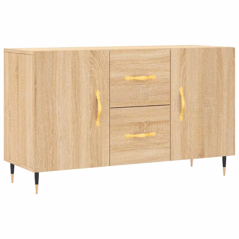 Aparador moderno vidaXL de madera de ingeniería en roble sonoma, color beige y marrón, An/P/Al: 100 x 36 x 60 cm