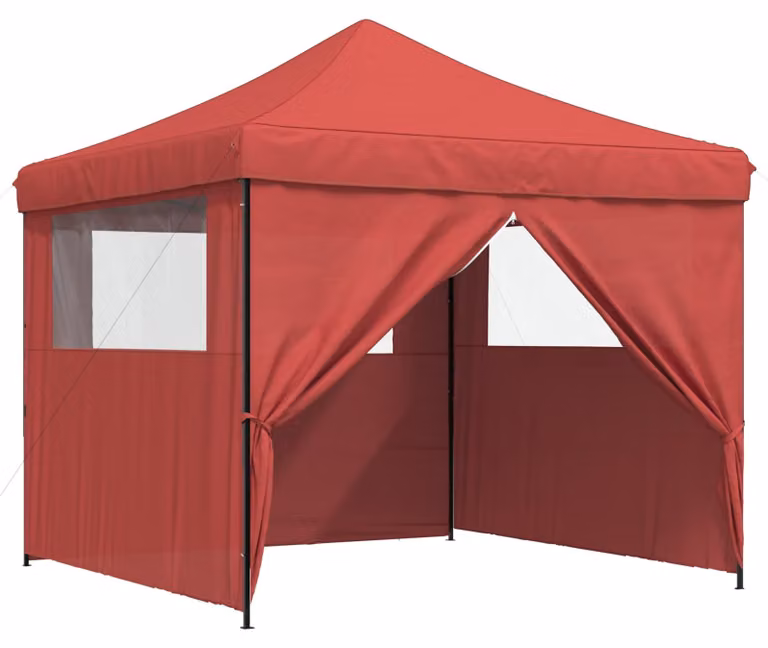 Carpa de fiesta Syfax en color burdeos con tela de poliéster y PVC, An/P/Al: 292 x 292 x 315 cm