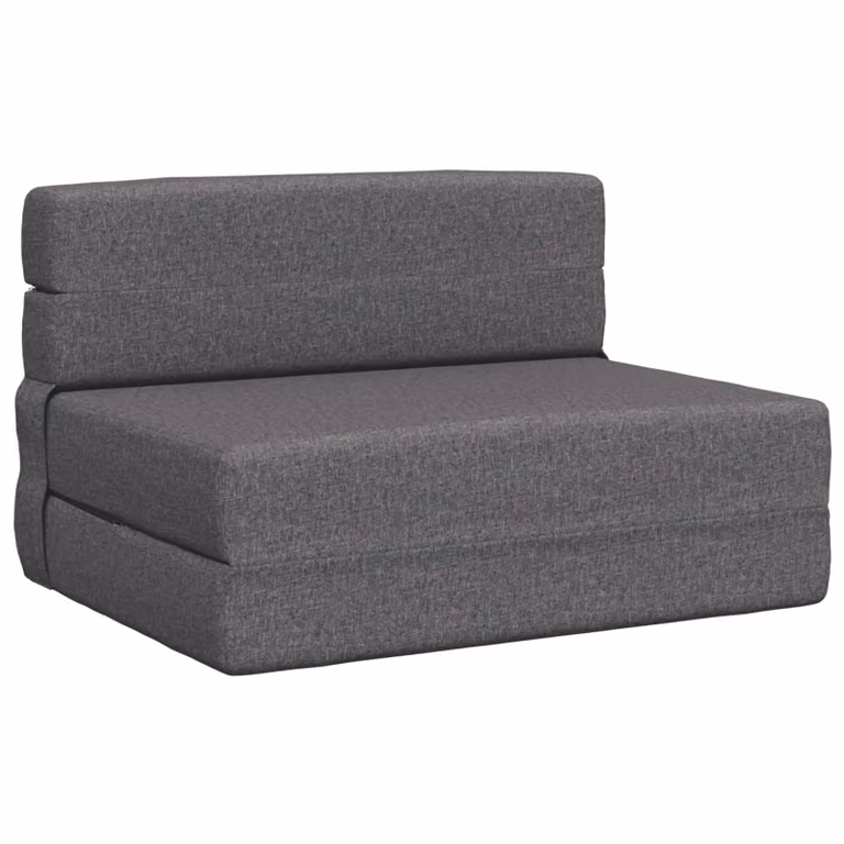 Sofá cama plegable VIDAXL de tela gris para salón o dormitorio, An/P/Al: 70 x 72 x 60 cm