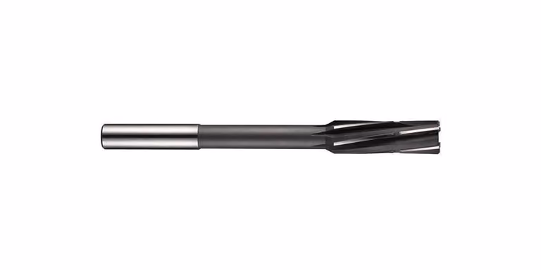 Broca para máquina DORMER modelo B400 de metal duro con tolerancia H7 y diámetro de vástago de 16 mm en color gris