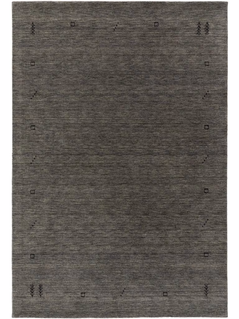 Alfombra de lana Benuta modelo Gabbeh gris An/P: 160 x 230 cm
