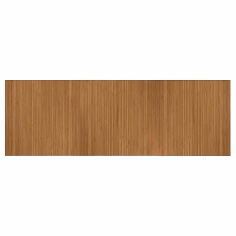 Alfombra rectangular de bambú y polipropileno vidaXL color marrón, antideslizante, An/P: 100 x 300 cm