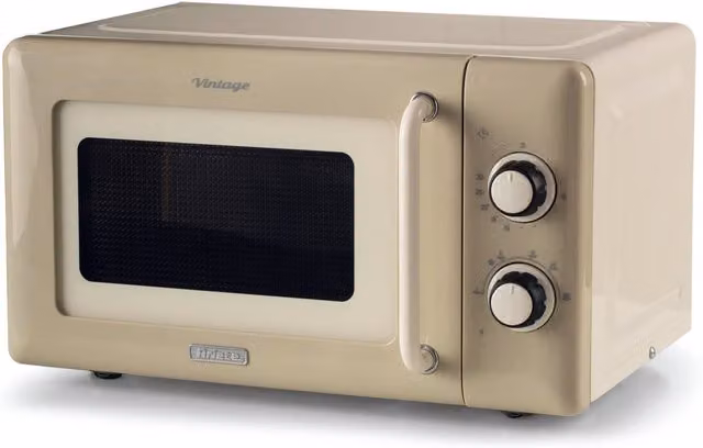 Microondas de encimera Ariete Vintage Line 3960/03, color beige, 20 l y 800 w