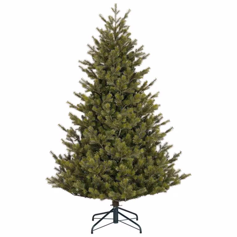 Árbol de Navidad artificial Clive de Black Box Trees, color verde, Altura: 215 cm, Ancho: 142 cm, Profundidad: 142 cm