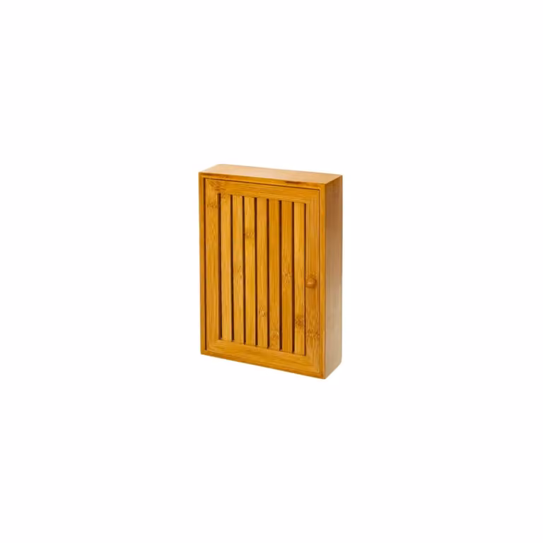 Guardallave de pared Wadiga de bambú color marrón An/P/Al: 27 x 19 x 6 cm