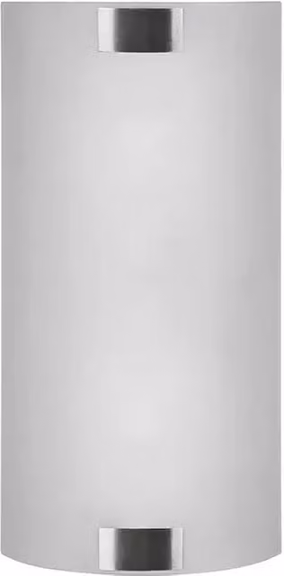 Aplique de pared Trio Leuchten Pura en color plata y blanco con acabado de metal y vidrio, compatible con bombillas E27, An/P/Al: 40 x 20 x 7,5 cm