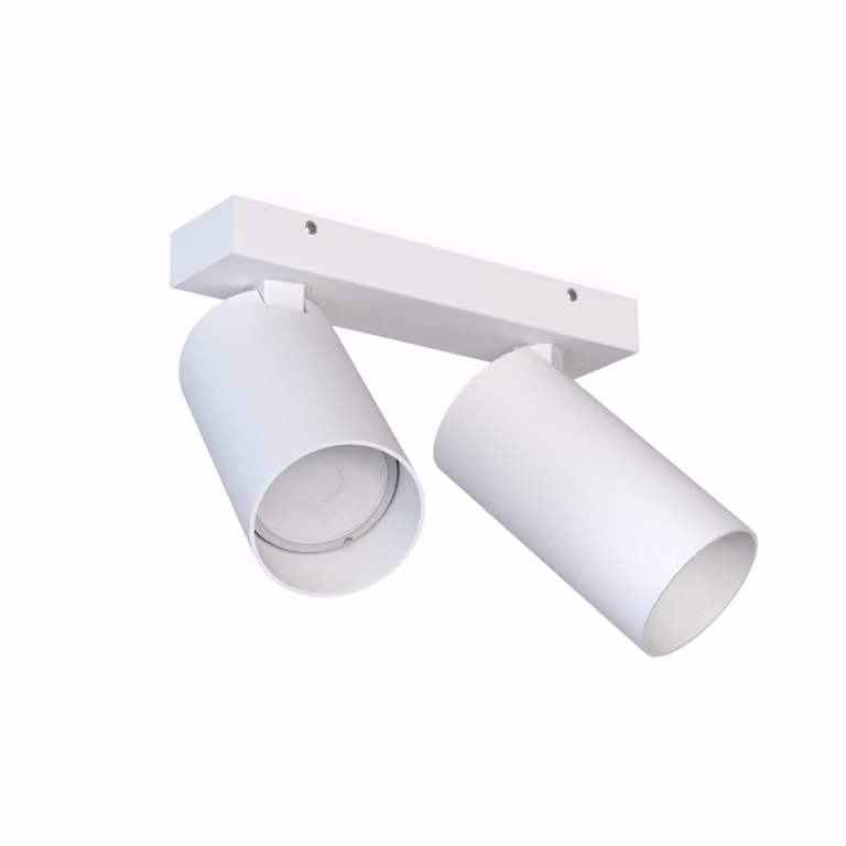 Lámpara LED de techo y pared Nowodvorski MONO 7810 en color blanco y acabado metálico