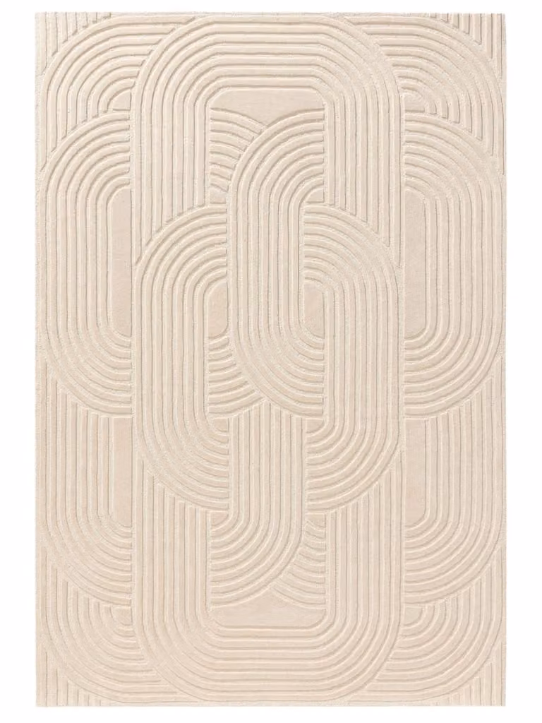 Alfombra de lana Benuta de estilo moderno en color beige, An/P: 160 x 230 cm