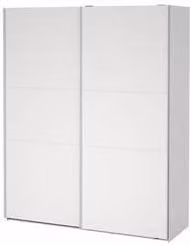 Armario de puertas correderas Como de VDS en color blanco mate, An/P/Al: 178,5 x 66,6 x 220,4 cm