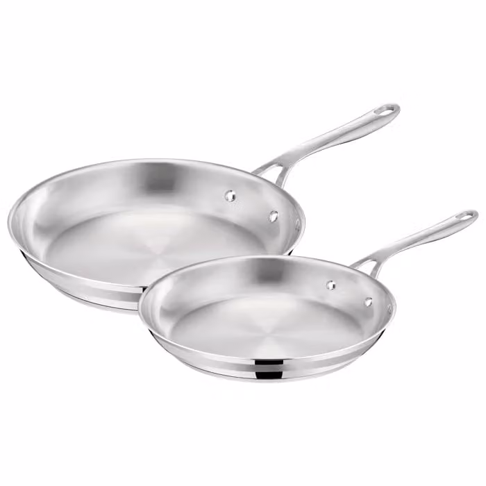 Sartén de acero inoxidable Tefal Jamie Oliver Cook Smart para inducción, color plata, An/P: 24 cm