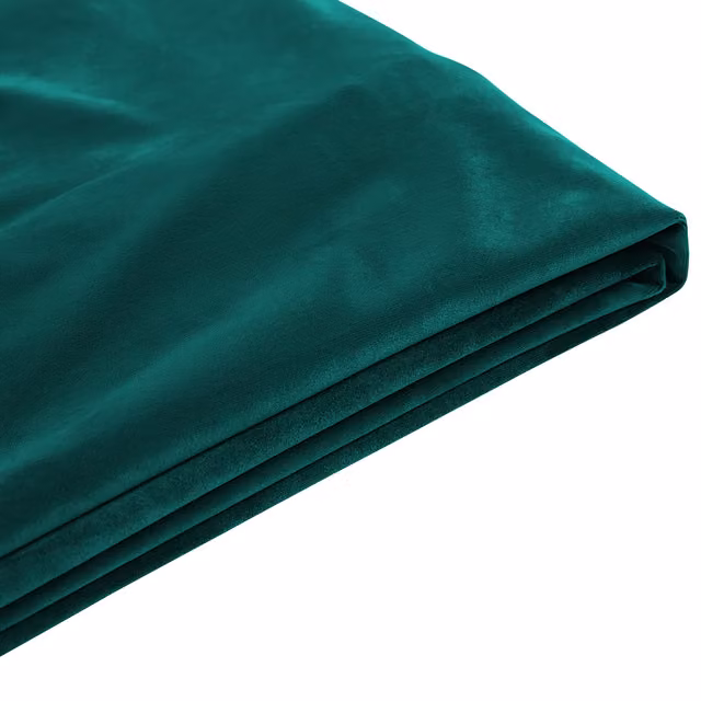 Funda reemplazable de terciopelo para cama Beliani en color verde oscuro, lavable y desmontable, An/P/Al: 180 x 200 cm