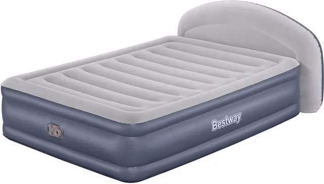 Colchón hinchable doble Bestway 671bd en azul y gris, An/P/Al: 229 x 152 x 44 cm