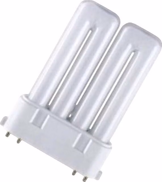 Ampolla fluorescente compacta Osram Dulux F 24W 840 2G10 de luz blanca fría