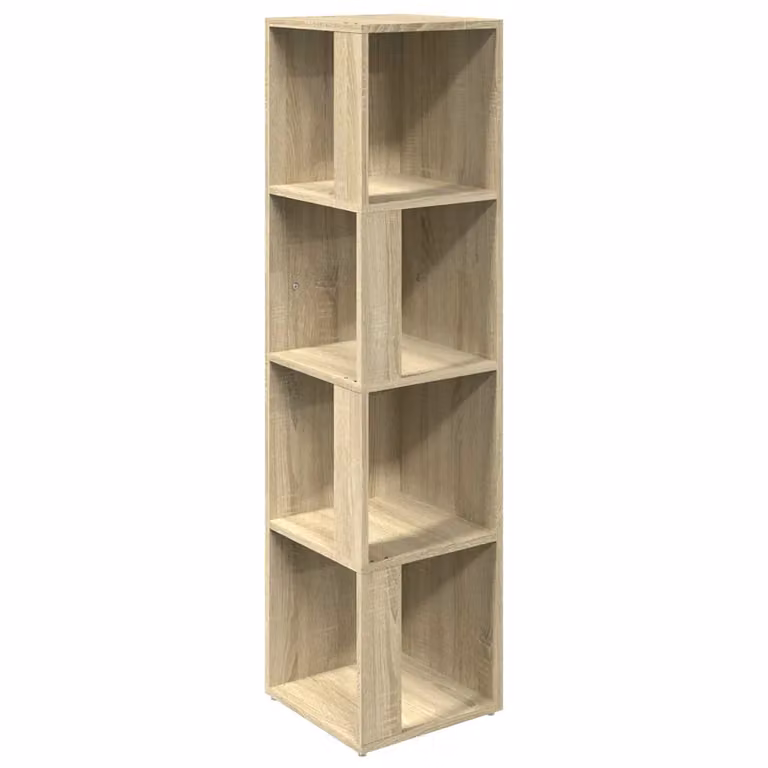 Mueble de esquina moderno vidaXL de madera contrachapada en color roble sonoma, An/P/Al: 33 x 33 x 132 cm
