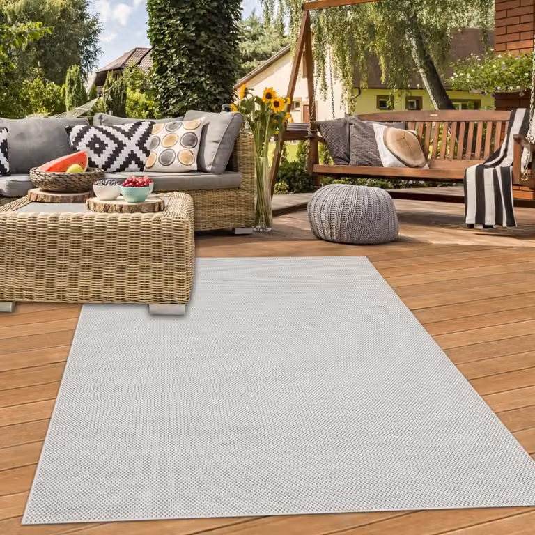 Alfombra de sisal Teppich-Traum para interiores y exteriores, color beige, An/P: 200 x 280 cm