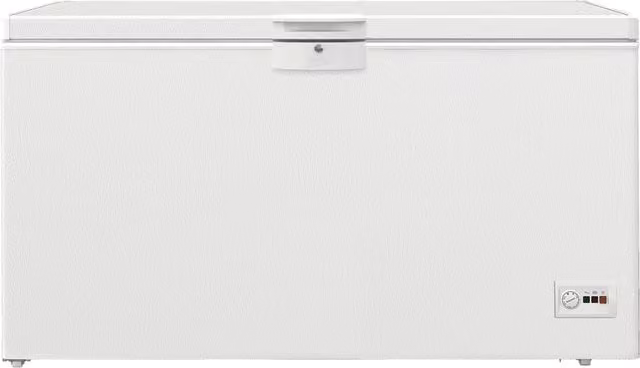 Congelador arcón independiente Beko HSM46740 de 451 l en color blanco