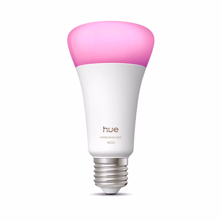 Bombilla Inteligente Philips Hue White and Color Ambiance LED A67 E27 de 13,5W con Bluetooth y regulación de intensidad en colores blanco y multicolor