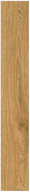 Suelo laminado Roble Amalfi de Logoclic, acabado madera rústica en color marrón, An/P/Al: 1380 x 193 x 8 mm