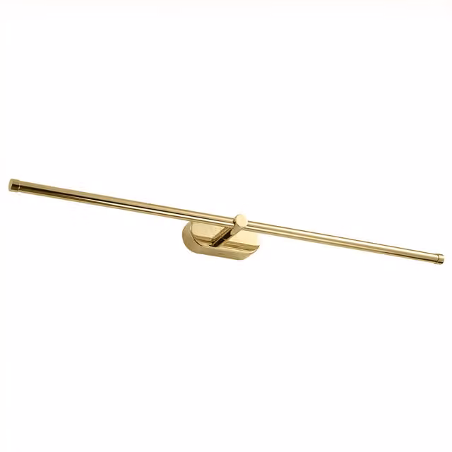 Lámpara de pared LED Toolight App1891-1w en color oro con acabado transparente, An/P/Al: 80 x 7,5 x 5 cm