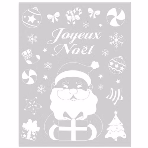 Decoración de Navidad Feeric lights & christmas Decovitre Modelo c en color blanco An/P/Al: 30 x 38 cm
