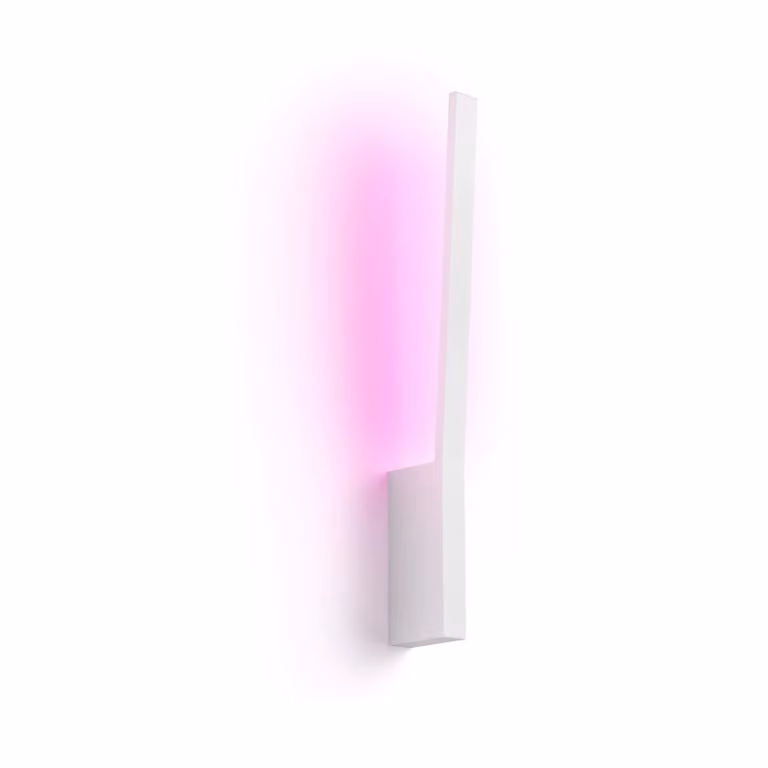 Aplique de pared inteligente Philips Hue White & Color Ambiance Liane, color blanco, metal, 900 lúmenes, RGBW