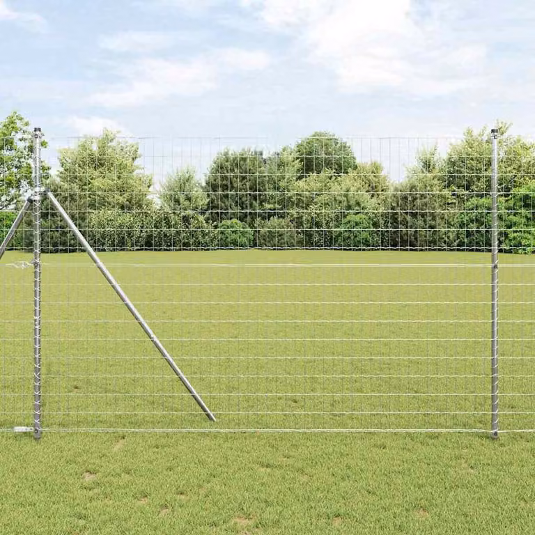 Fijación de suelo para valla Euro Outdoor Syfax en color plateado para hormigón